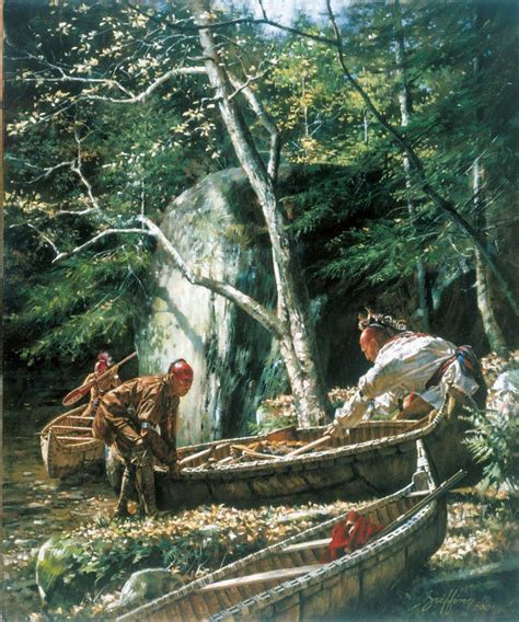 Painting Robert Griffing Canoe Native American Paintings Native