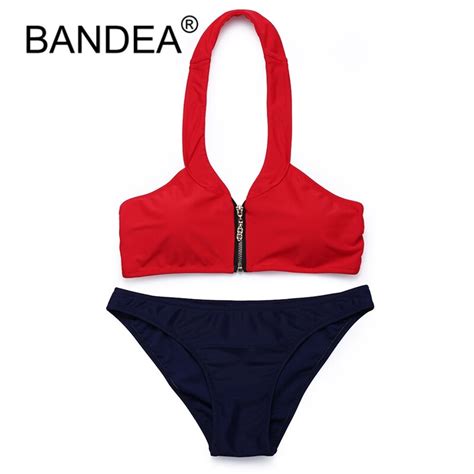 Bandea 2017 Bikinis New Swimming Suit For Women Biquinis Sexy Push Up Solid Bathing Suit Women