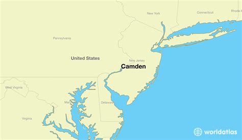 Where Is Camden Nj Camden New Jersey Map