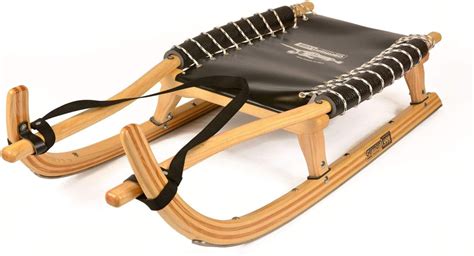 Gl Hobby Luge Sled Natural Stainless Steel Runners