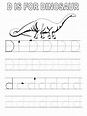 Trace Letter D Worksheets | Activity Shelter