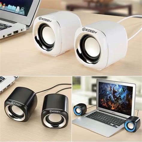X Tech Ezeey Mini Computer Speakers Stereo Usb Wired Powered For Pc
