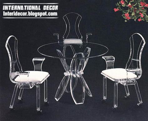 Luxurious Glass Dining Room Furniture Glass Tables Chairs