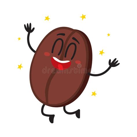 Cute Coffee Bean Cartoon Character Stock Illustrations 981 Cute