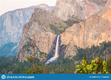Yosemite Falls In Yosemite Valley National Park Stock Image