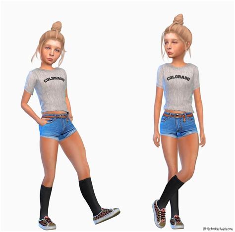 The Sims 4 Kids Lookbook 4 Bambini Vestiti Da Bambini Abbigliamento