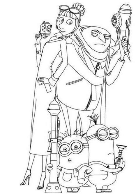 Despicable Me Coloring Pages 360coloringpages