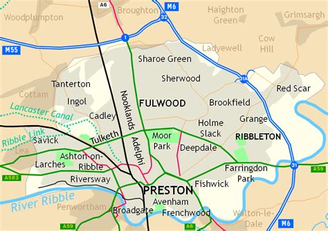 List Of Places In Preston Wikipedia