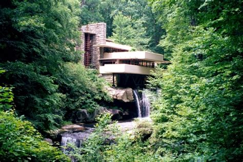 The Fallingwater House By Frank Lloyd Wright Remains