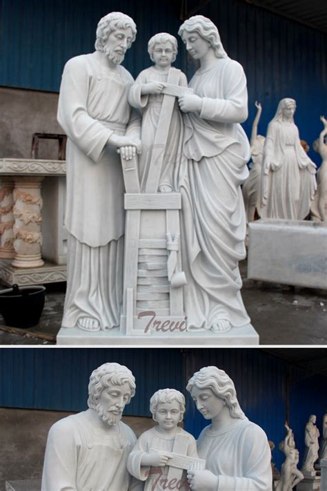 Catholic Holy family garden marble statues and decor online sale TCH-35 ...