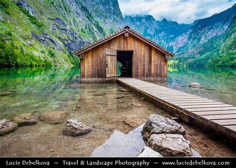 Germany Bavaria Berchtesgaden National Park Obersee Lake And Its