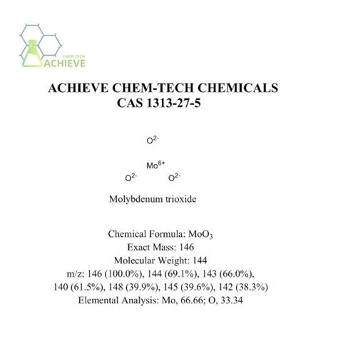Tri Xido De Molibdeno Cas Proveedores Fabricantes F Brica