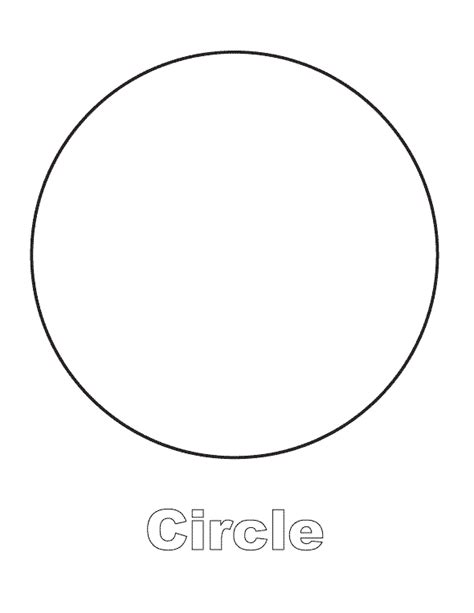 Circle the correct shape coloring page. Shapes Coloring Pages for childrens printable for free