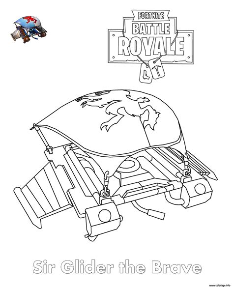 Epic games 100 player battle royale is taking the world by storm and you can be part of that world. Coloriage Sir Glider The Brave Fortnite Dessin Fortnite à ...