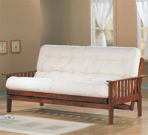 Today they're popular across the globe due to their portability plus supportive, cozy features. Coaster Futons Casual Futon Frame and Mattress Set with ...