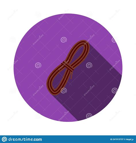 Climbing Rope Icon Stock Vector Illustration Of Cable 241913737