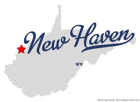 Map Of New Haven Wv West Virginia