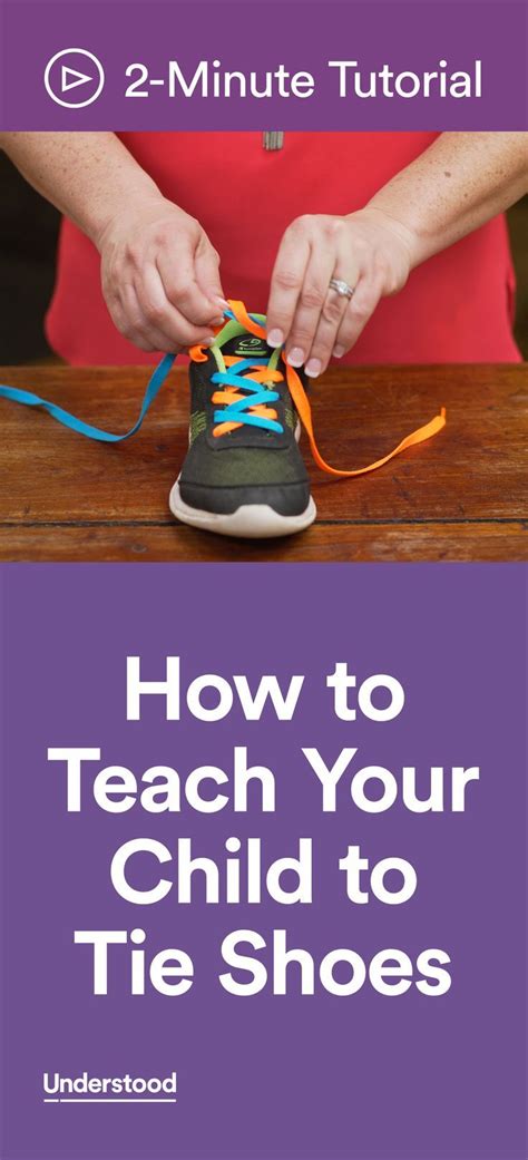 2 Minute Tutorial How To Teach Your Child To Tie Shoes Tie Shoes