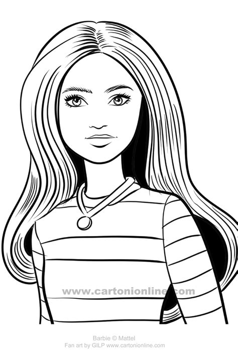 Barbie Fashionista 13 Coloring Page