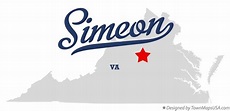 Map of Simeon, VA, Virginia