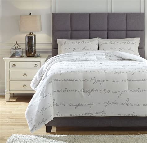 Adrianna White And Gray Comforter Set By Signature Design