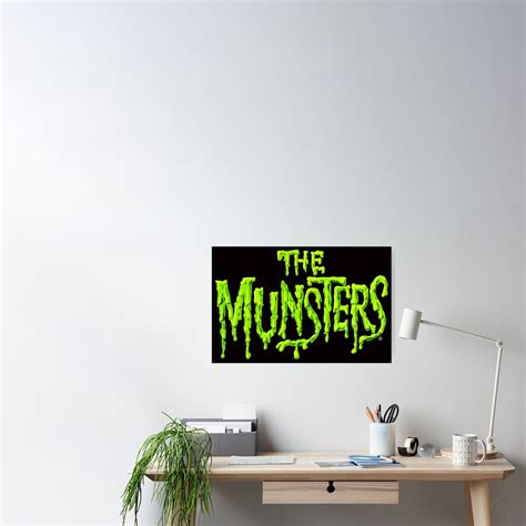 The Munsters Logo Poster By Promoboy Redbubble