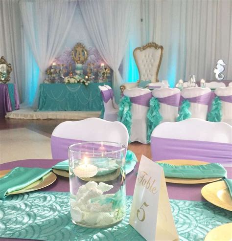 What a pretty mermaid baby shower party for twins! Mermaids Baby Shower Party Ideas | Photo 8 of 20 | Mermaid ...