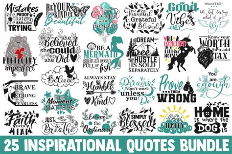 Inspirational Svg Bundle Design Set Illustrations ~ Creative Market