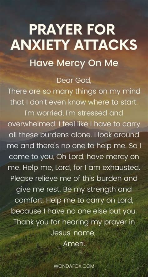 8 Prayers For Anxiety Attacks With Images Wondafox