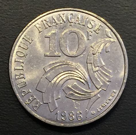 Fra056 Moneda Francia 10 Francs 1986 Xf Au Ayff 10900 En Mercado Libre