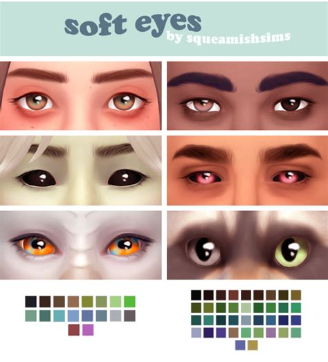 Soft Eyes By Squeamishsims Sims 4 Cc Eyes Sims 4 Cc Makeup Sims 4