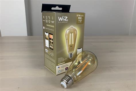 Wiz Connected St19 Filament Dimmable Bulb Review This Vintage Wi Fi