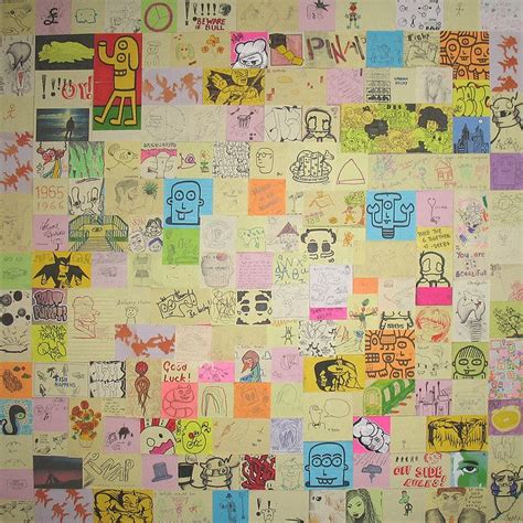 Post It Note Art Collage Pinap By Adrian Wallett Via Flickr Post It