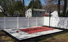 Many people prefer the nba/ncaa standard size, but smaller ones are also common. 120 Best Backyard basketball court images | Backyard ...