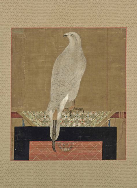 A Chinese Silk Painting Of A Hawk 18th19th Century Christies