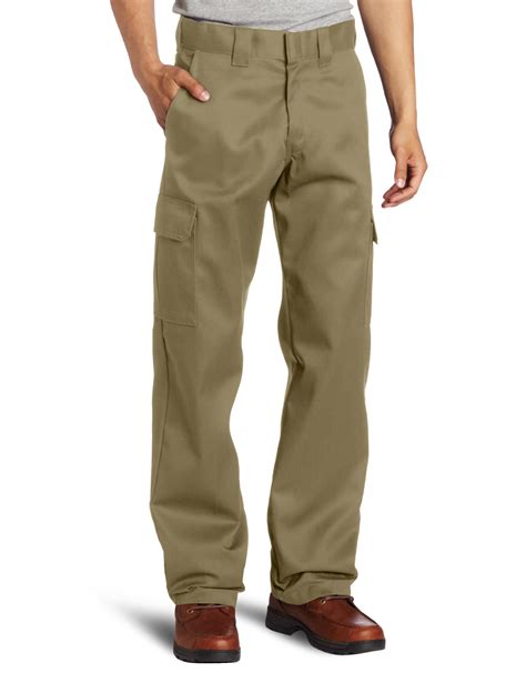 Dickies Mens Loose Fit Cargo Work Pant Stain And Wrinkle Resistant Cottonpoly Amazon