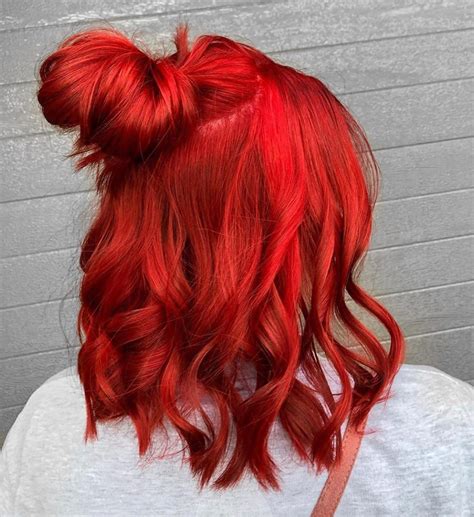Hairstyling Ruby Red Hair Color Ruby Red Hair Hair Styles