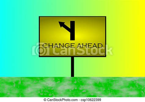 Stock Illustration Of Change Ahead Vector Image A Vector