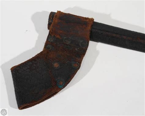 Authentic Antique Civil War Bayonet Belt Scabbard Leather Mi