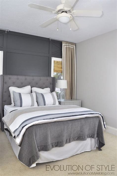 One Room Challenge Reveal Day Gray Accent Wall Bedroom Gray Bedroom