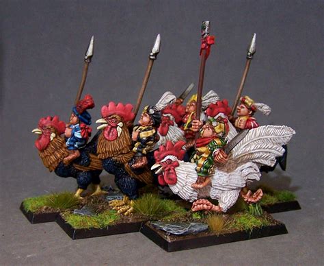 Wks Miniature Imperium Halfling Rooster Rider Chickstarter