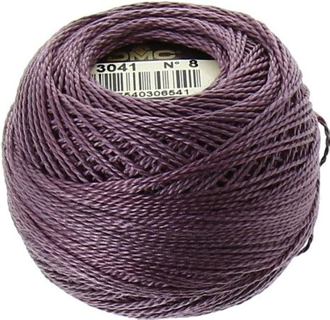 Dmc Perle Cotton Size 8 Dmc 3041 Medium Antique Violet Pearl Cotton