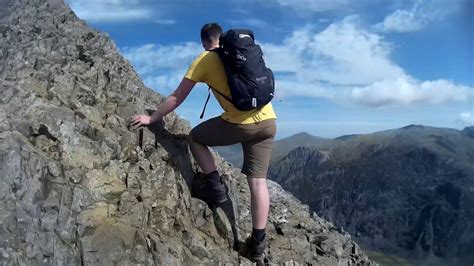 Climb To Crib Goch Ridge Youtube