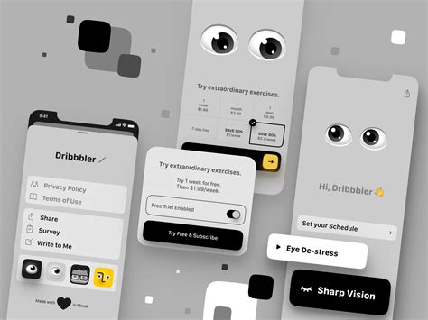 You can customize other settings for reminders here such as lock screen content, blink light, and override do not disturb. blink mobile eyes exercises app by st. Iᵛᵃⁿ on Dribbble