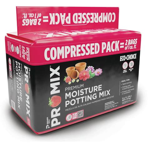 Pro Mix Premium Moisture Potting Mix 2 Cu Ft Compressed Soil