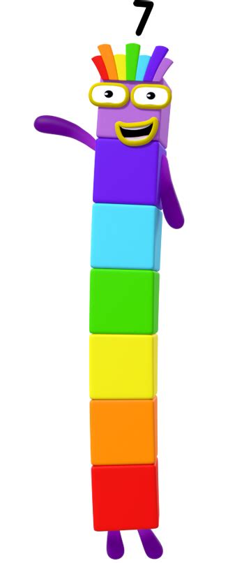 Check Out This Transparent Numberblocks Number 7 Png Image