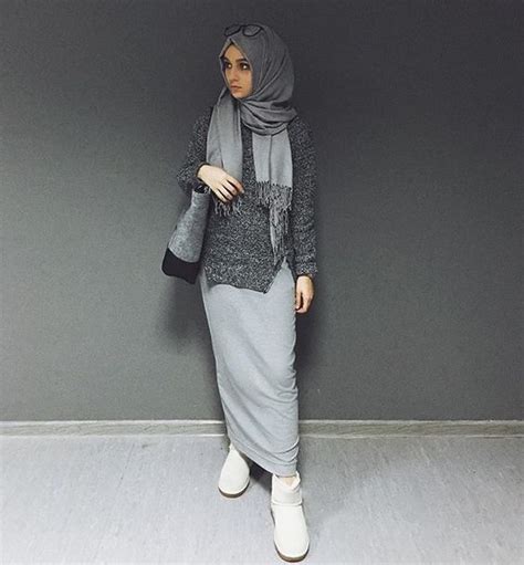 30 Gaya Fashion Hijab Casual Terbaru 2017