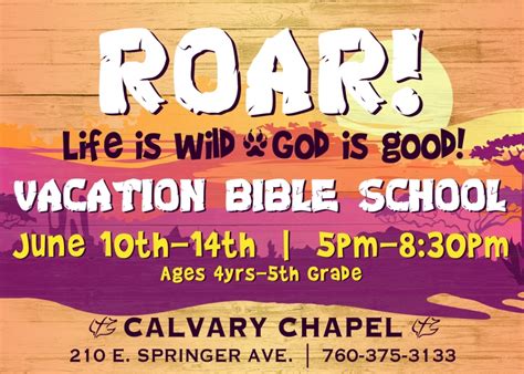 Vacation Bible School 06102019 Ridgecrest Calvary Chapel