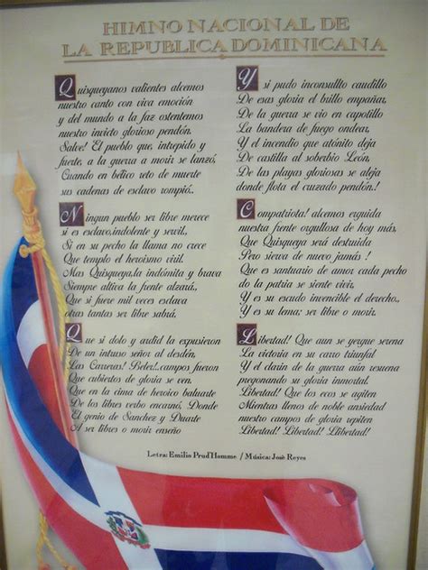 Himno Nacional Dominicano En Las Paredes Del Consulado Dom Flickr