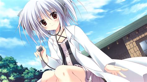 Gakuou Game Cg Gray Hair Korie Riko Mayuzumi Hinayu